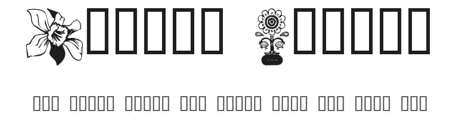 Floral Design by Moonlight Designs — Dingbats Font