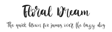Floral Dream by Letterara — Script Handwritten Font — thumbnail 1