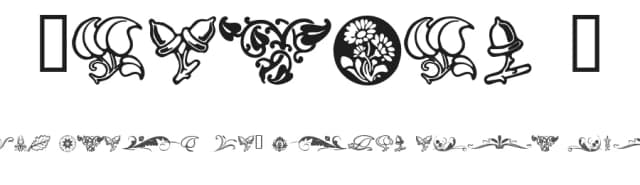 Florals 2 by FontFreak — Dingbats Font