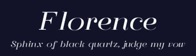 Florence by Lily Bather — Serif Font — thumbnail 2