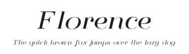 Florence by Lily Bather — Serif Font — thumbnail 1