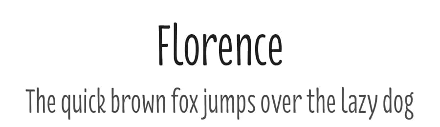 Florence by Sascha Timplan — Sans Serif Font