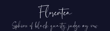 Florentea by Hamzah Muhamad Ihsan — Script Handwritten Font — thumbnail 2