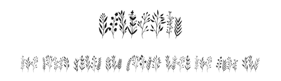 Floresta by Muhammad Yafinuha — Dingbats Font