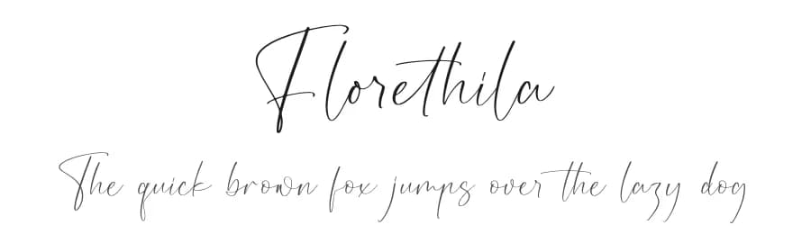 Florethila by Storytype Studio — Script Handwritten Font — preview 1