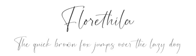 Florethila by Storytype Studio — Script Handwritten Font