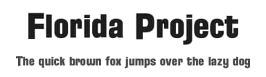 Florida Project by Justin Callaghan — Sans Serif Font — thumbnail 1