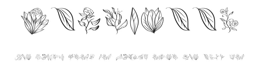 Floriella by Edy Wiyono — Dingbats Font