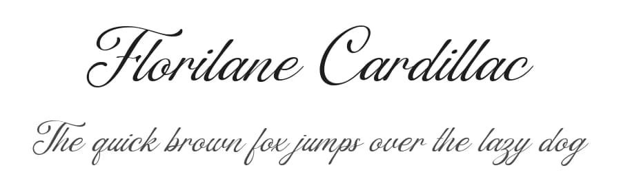 Florilane Cardillac by Octotype  | Thomas Boucherie — Script Handwritten Font