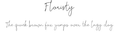Floristy by Mario Davin — Script Handwritten Font — thumbnail 1
