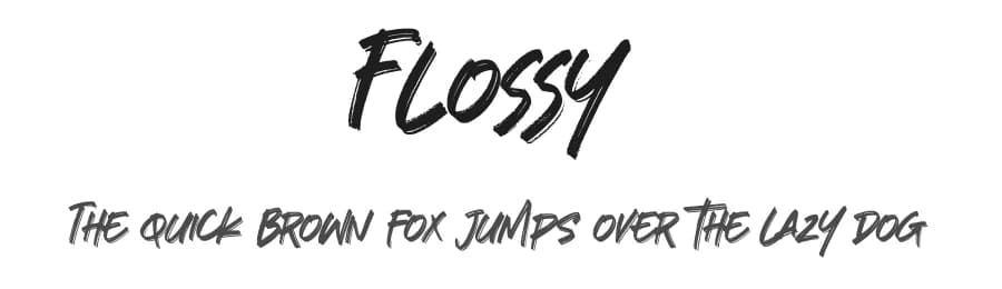 Flossy by Gassstype — Script Handwritten Font