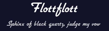 Flottflott by Peter Wiegel — Script Handwritten Font — thumbnail 2