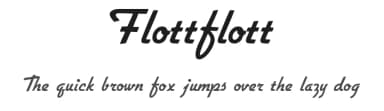 Flottflott by Peter Wiegel — Script Handwritten Font — thumbnail 1