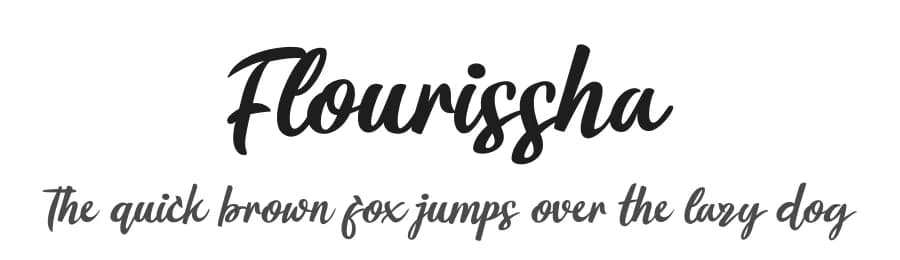 Flourissha by Letterena Studios — Script Handwritten Font
