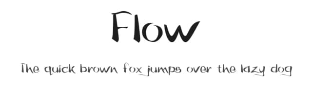 Flow by Glyphobet Font Foundry — Script Handwritten Font