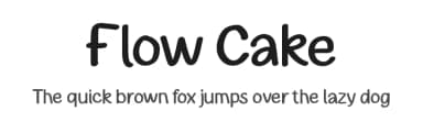 Flow Cake by Masa Aska Sanurumi — Script Handwritten Font — thumbnail 1