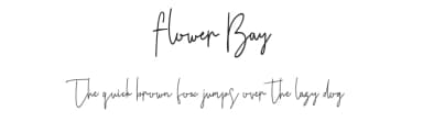 Flower Bay by Maulana Creative — Script Handwritten Font — thumbnail 1