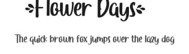 Flower Days by Calligraphy Fonts — Script Handwritten Font — thumbnail 1