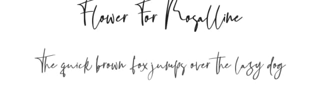 Flower For Rosalline by Nurrehmet Studio — Script Handwritten Font