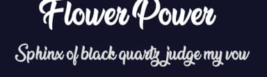 Flower Power by Billy Argel Fonts ® — Script Handwritten Font — thumbnail 2