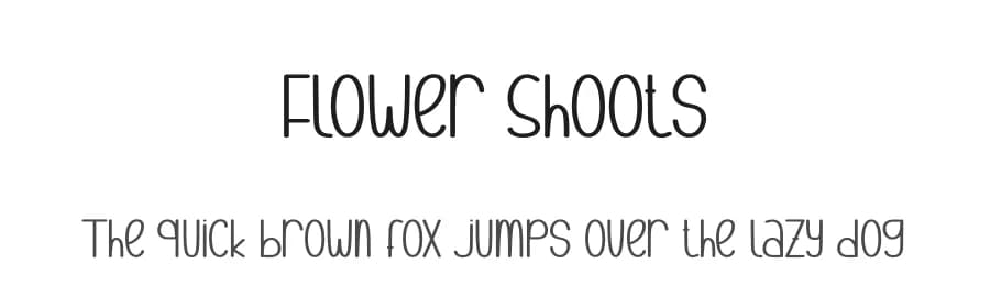 Flower Shoots by Andi Moz — Script Handwritten Font
