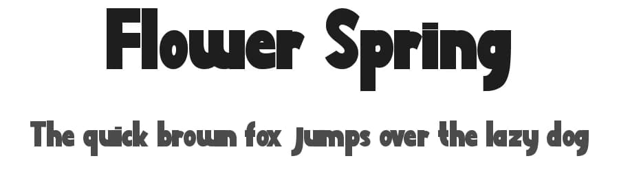 Flower Spring by Yoga Letter — Sans Serif Font