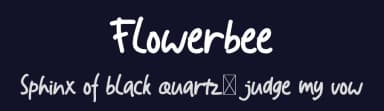 Flowerbee by welovefont — Script Handwritten Font — thumbnail 2