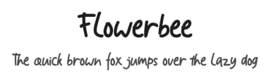 Flowerbee by welovefont — Script Handwritten Font — thumbnail 1