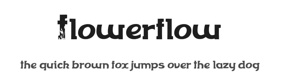 Flowerflow by Billy Argel Fonts ® — Sans Serif Font