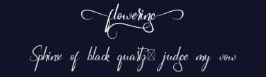 Flowering by NihStudio — Script Handwritten Font — thumbnail 2