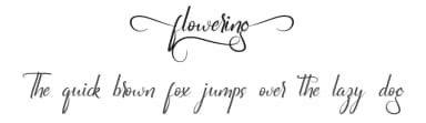 Flowering by NihStudio — Script Handwritten Font — thumbnail 1