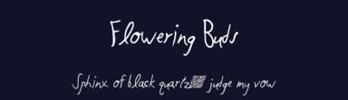 Flowering Buds by Xerographer Fonts — Script Handwritten Font — thumbnail 2