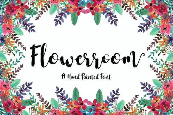 Flowerroom Font by Area Type — Script Handwritten Font