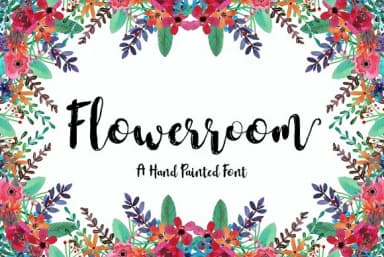 Flowerroom Font by Area Type — Script Handwritten Font — thumbnail 1