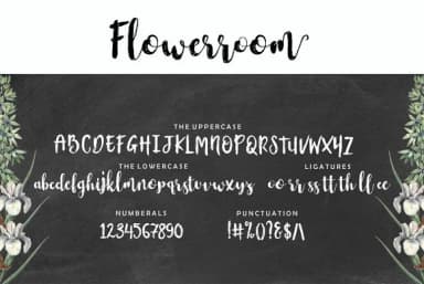 Flowerroom Font by Area Type — Script Handwritten Font — thumbnail 4