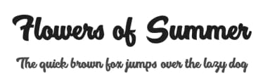 Flowers of Summer by Billy Argel Fonts ® — Script Handwritten Font — thumbnail 1