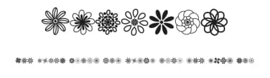 Flowery by Letterayu — Dingbats Font — thumbnail 1