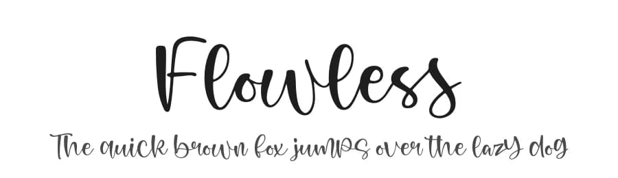 Flowless by Perspectype Studio - Letterena.com — Script Handwritten Font