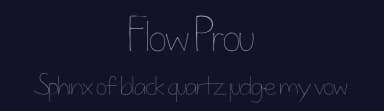 Flow Prou by María José Orellana García — Script Handwritten Font — thumbnail 2