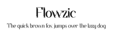 Flowzic by Kong Font — Sans Serif Font — thumbnail 1