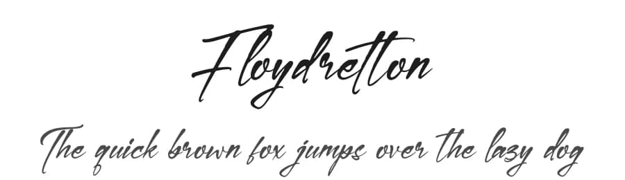 Floydretton by Letterena Studios — Script Handwritten Font