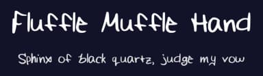Fluffle Muffle Hand by FluffleMuffle — Script Handwritten Font — thumbnail 2