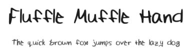 Fluffle Muffle Hand by FluffleMuffle — Script Handwritten Font — thumbnail 1