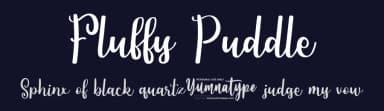 Fluffy Puddle by Yumna Family — Script Handwritten Font — thumbnail 2