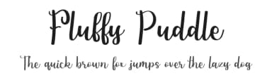 Fluffy Puddle by Yumna Family — Script Handwritten Font — thumbnail 1