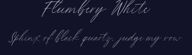 Flumbery White by Letterhend Studio — Script Handwritten Font — thumbnail 2