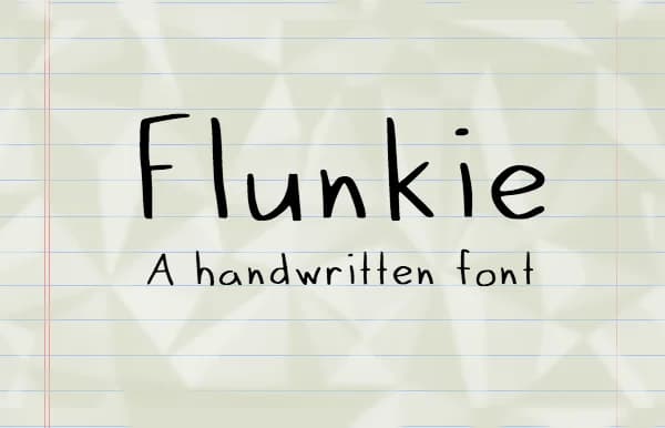 Flunkie Font by Marlee Pagels — Script Handwritten Font