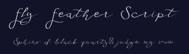 Fly Feather Script by Edric Studio — Script Handwritten Font — thumbnail 2