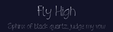 Fly High by Orchid Art — Script Handwritten Font — thumbnail 2