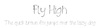 Fly High by Orchid Art — Script Handwritten Font — thumbnail 1